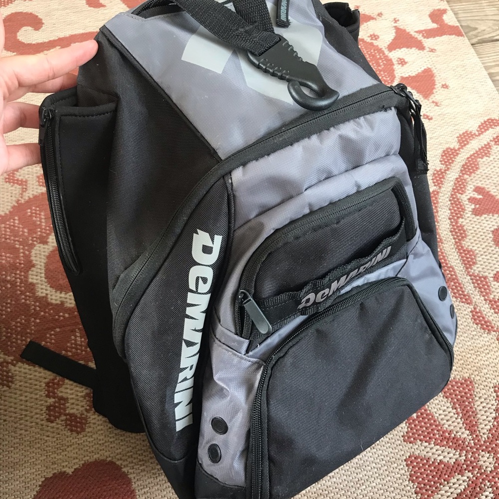 DeMarini black softball bag